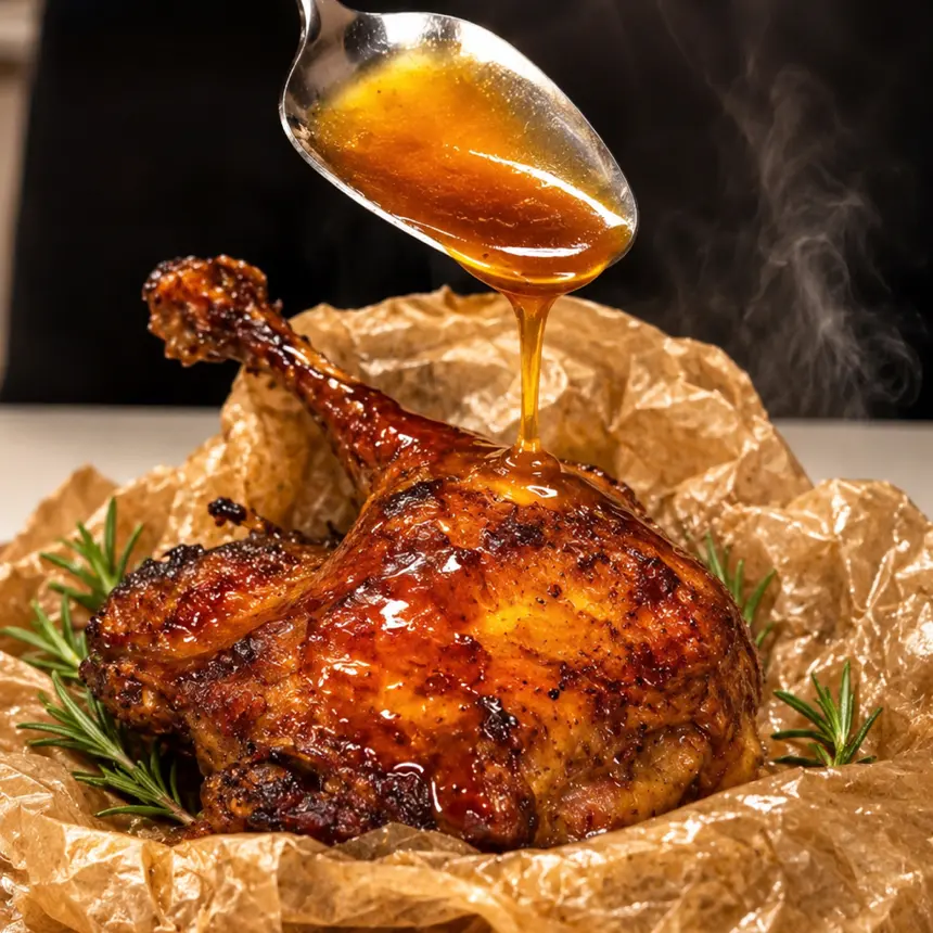 creation thumb for Duck Leg Confit Sous Vide with Orange and Brandy Sauce 