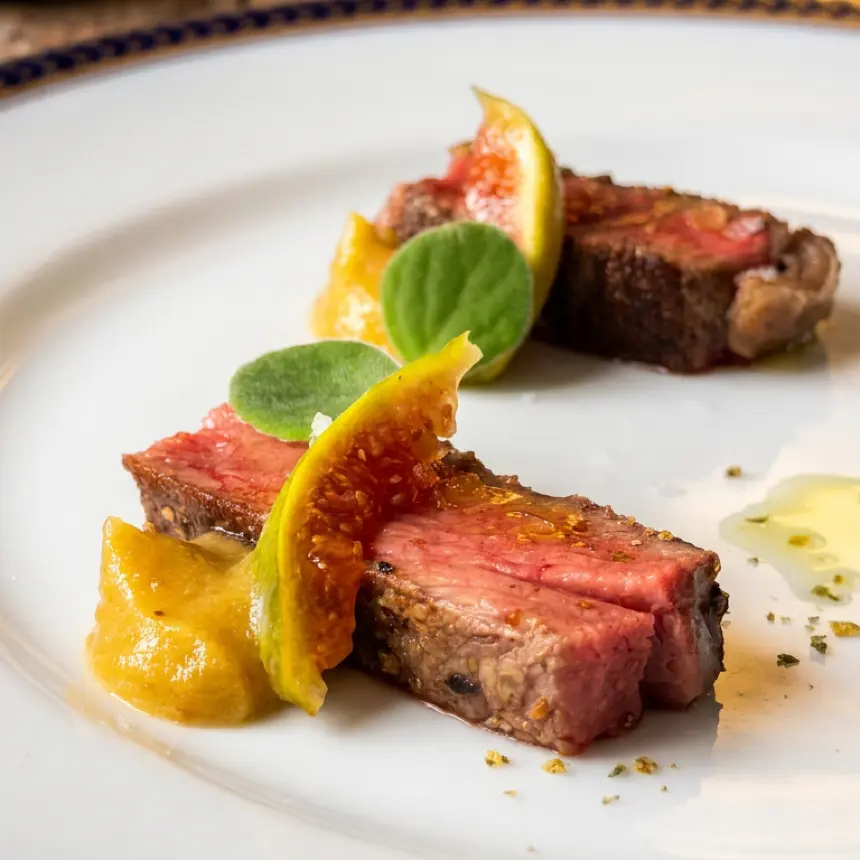 creation thumb for Sous Vide Ribeye with Fermented Fig Sauce