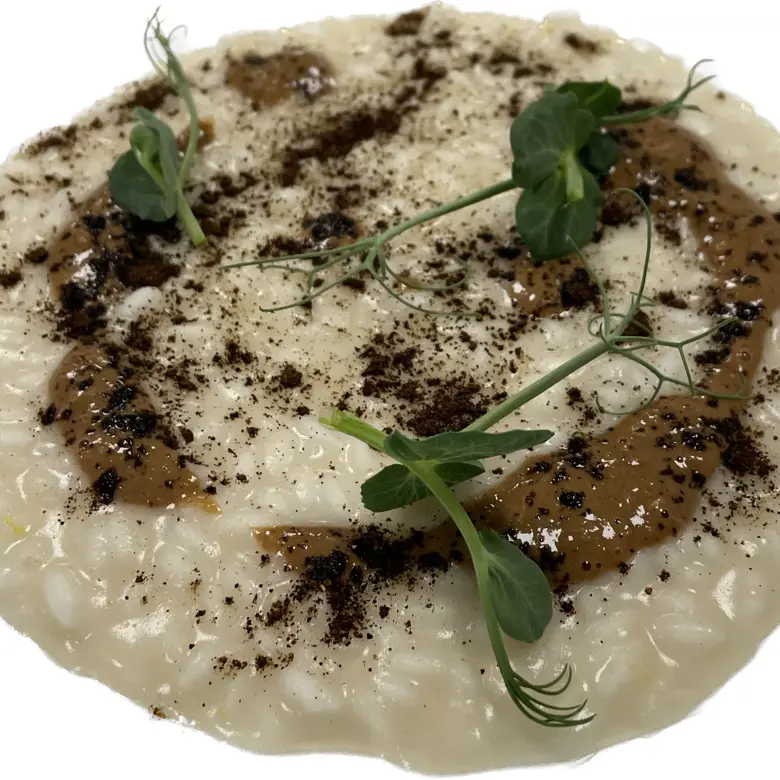 creation thumb for Cannellini-Risotto, Muscheln, gebrannter Zitrone