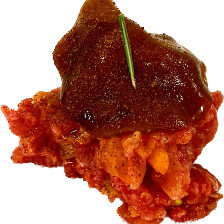 creation thumb for Rindfleisch, Tomate, Porcini-Pilzschleier, Rosmarin gegrillt