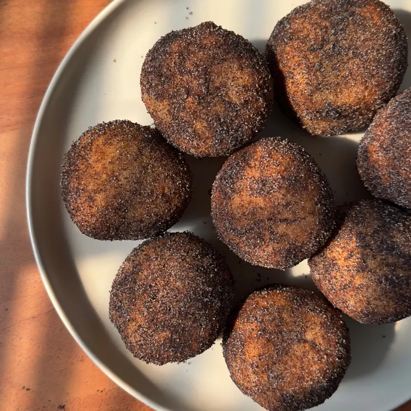 creation thumb for Pizza Dough Bomboloni with Whipped Ganache & Oreo Sugar