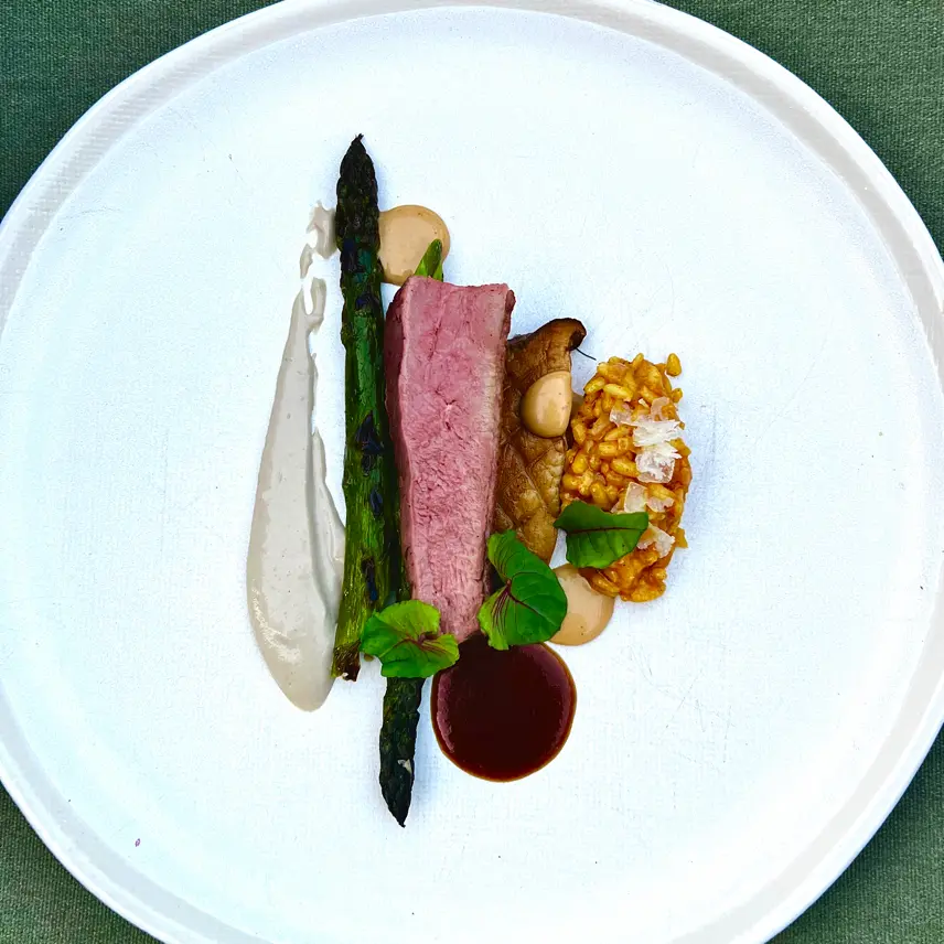 creation thumb for Entenbrust Rosa - Curry - Spargel - Seitlinge - Mangold 