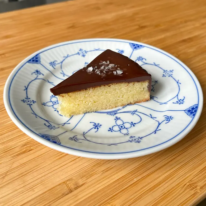 creation thumb for Classic Danish Marzipan Cake with Dark Chocolate Ganache