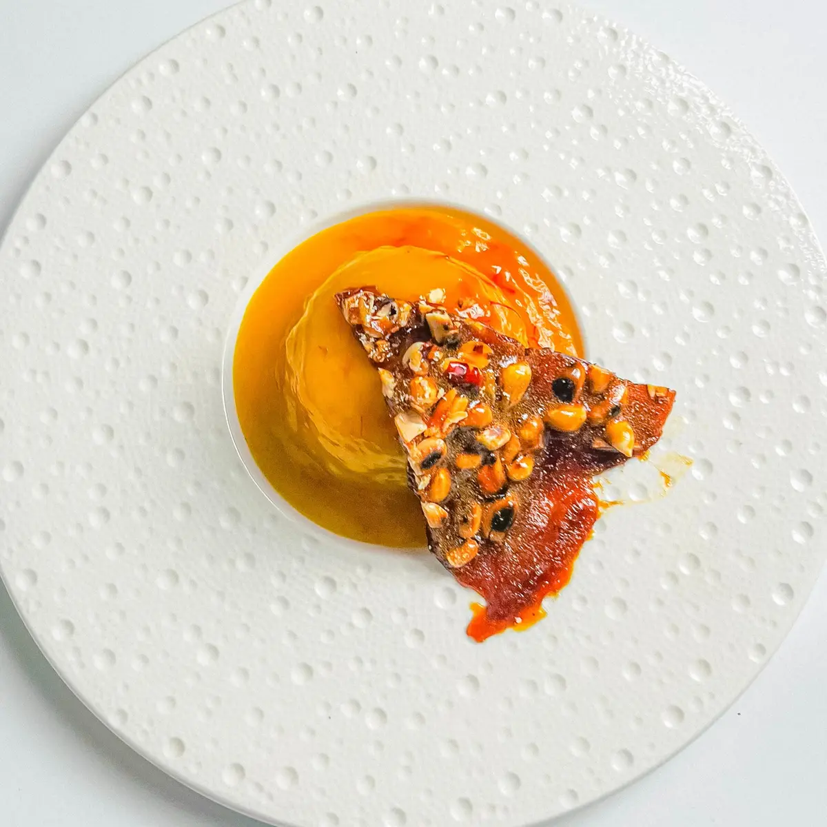 creation thumb for Panna Cotta al Cocco e Mango con Croccante di Jaggery