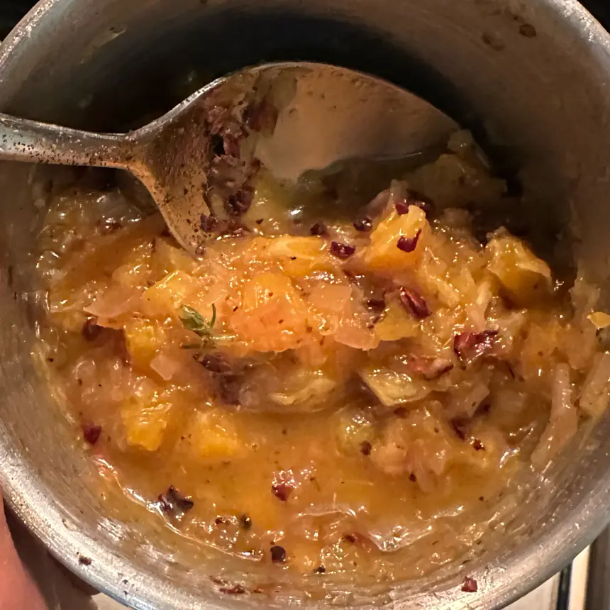 creation thumb for Chutney mit Orange und Kakaobohne