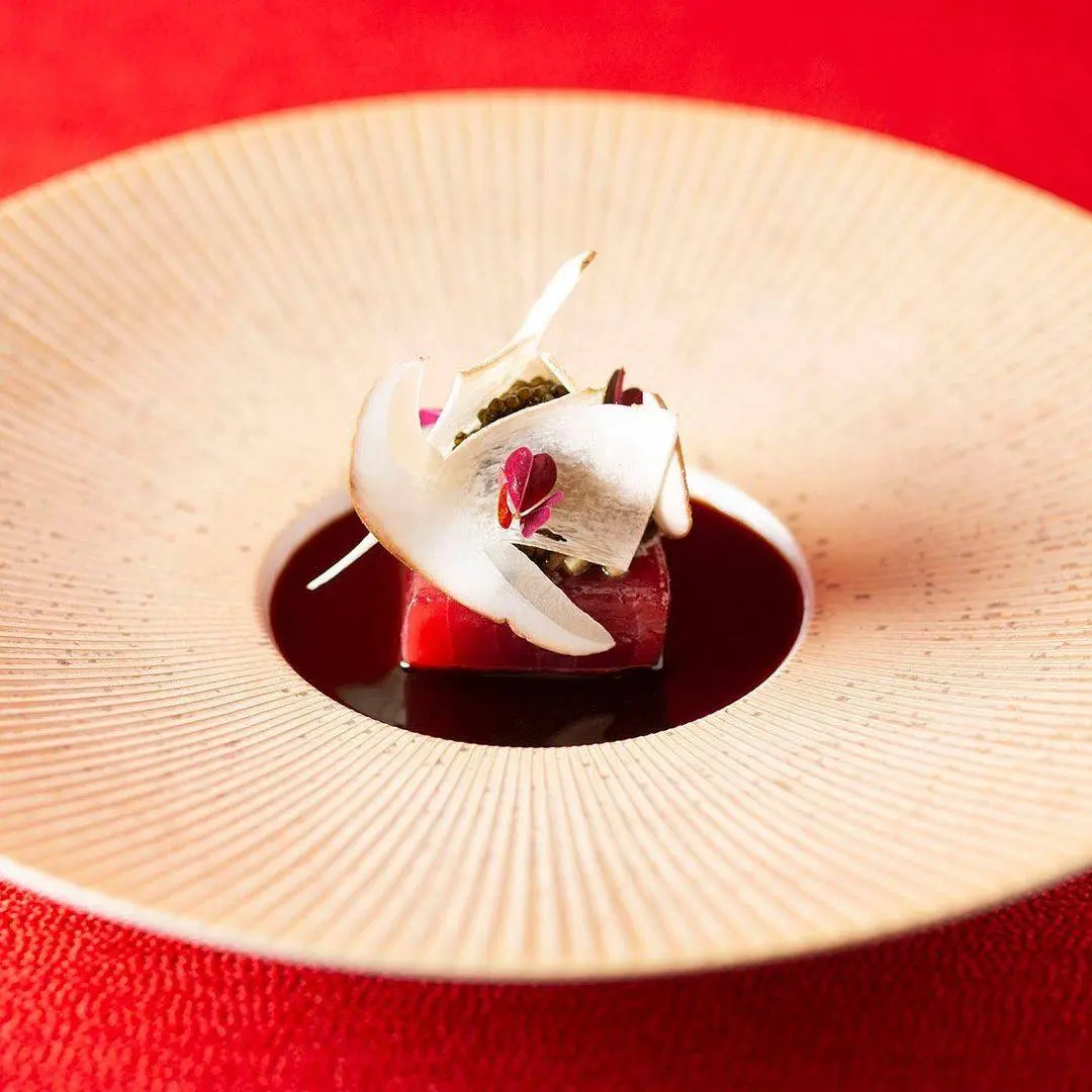 creation thumb for Tuna | Porcini Mushroom | Caviar | Sauce Bordelaise