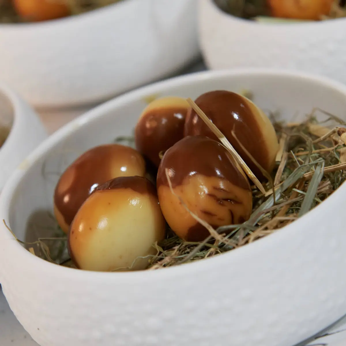 creation thumb for Smoked quail eggs