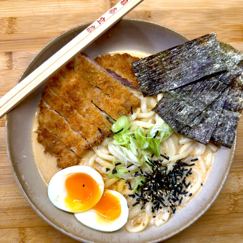 creation thumb for Laksa di Maiale Tonkatsu