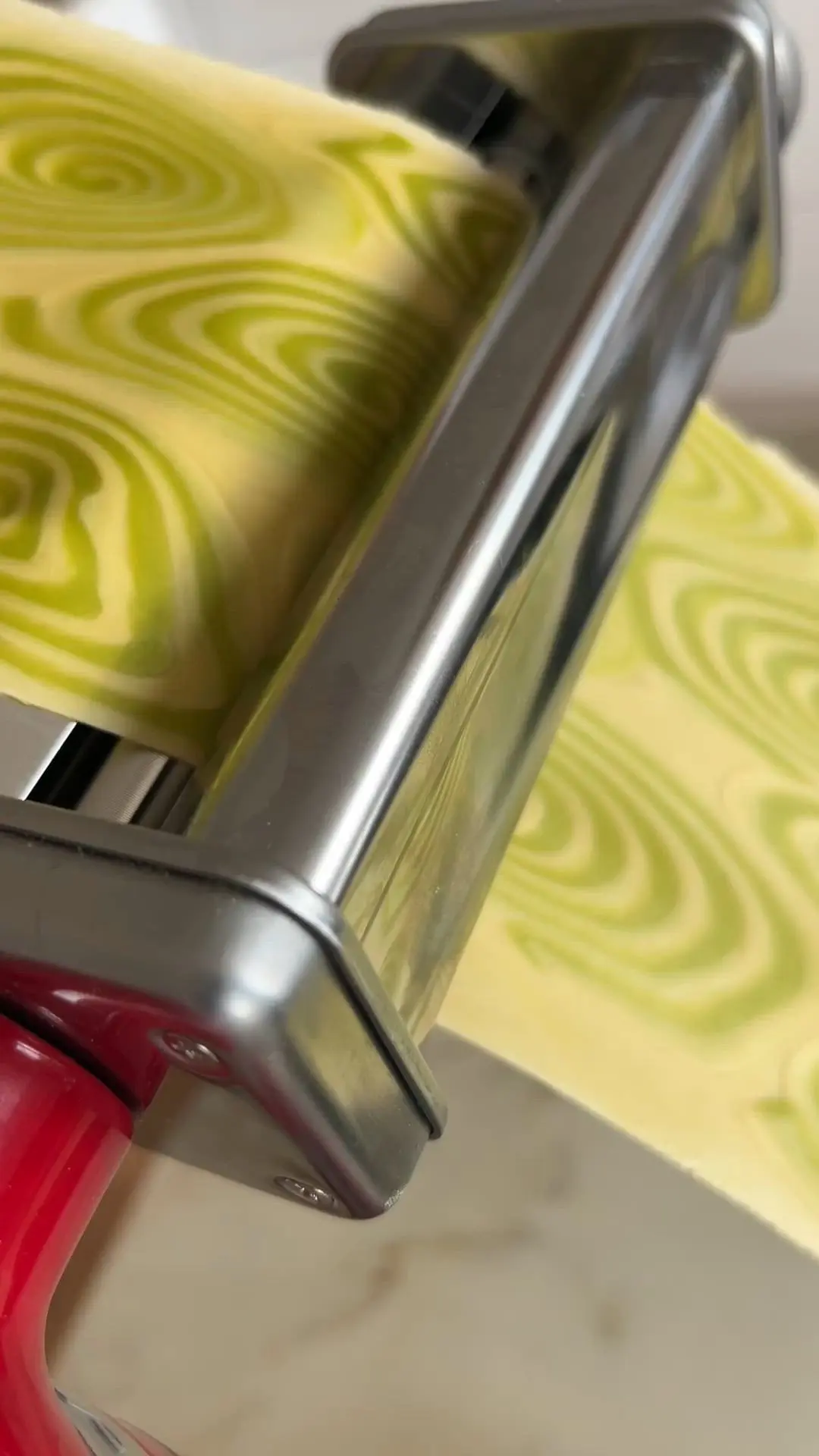 creation thumb for Two-tone fresh pasta with wild garlic