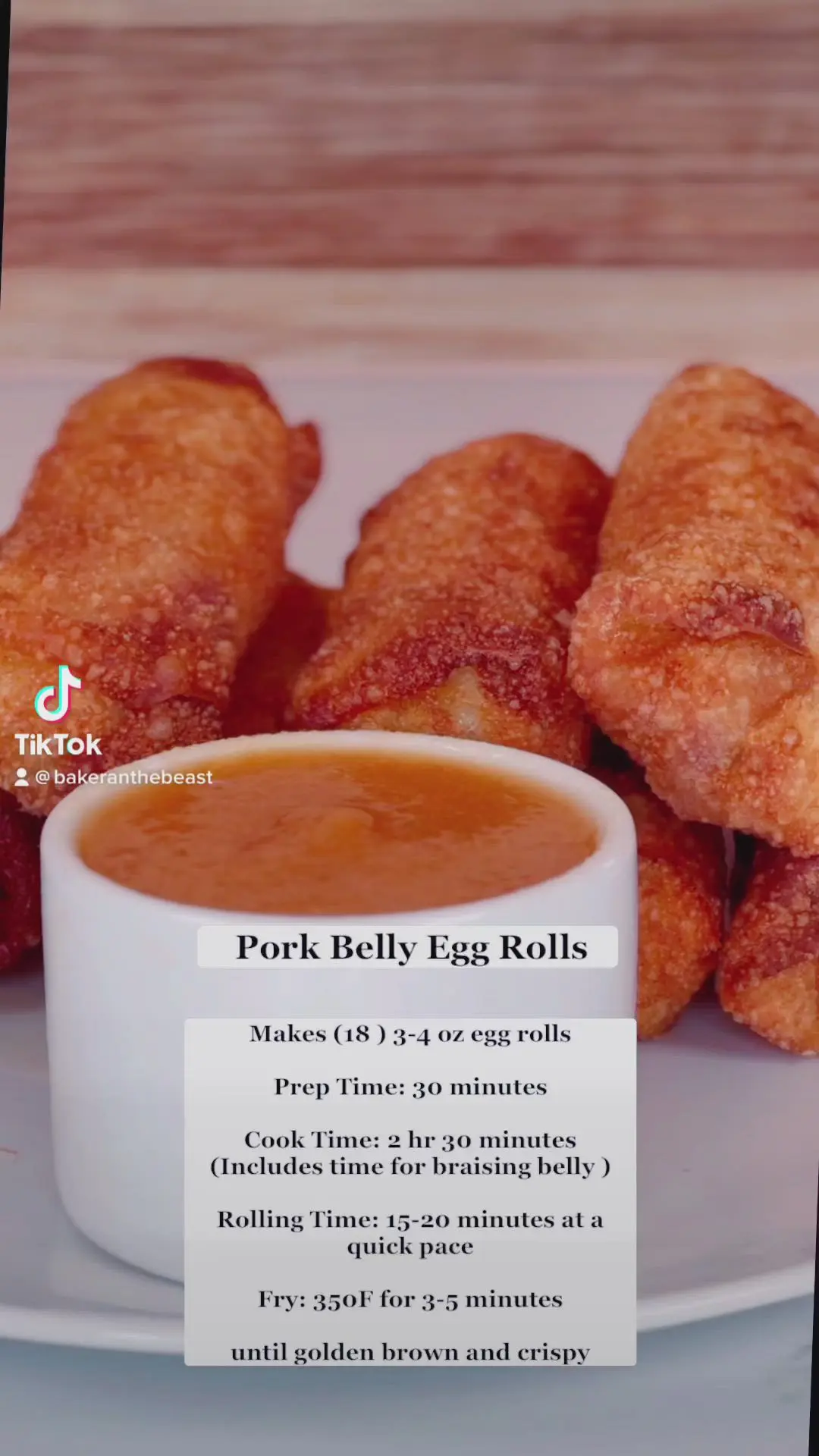 creation thumb for Pork Belly Egg Rolls