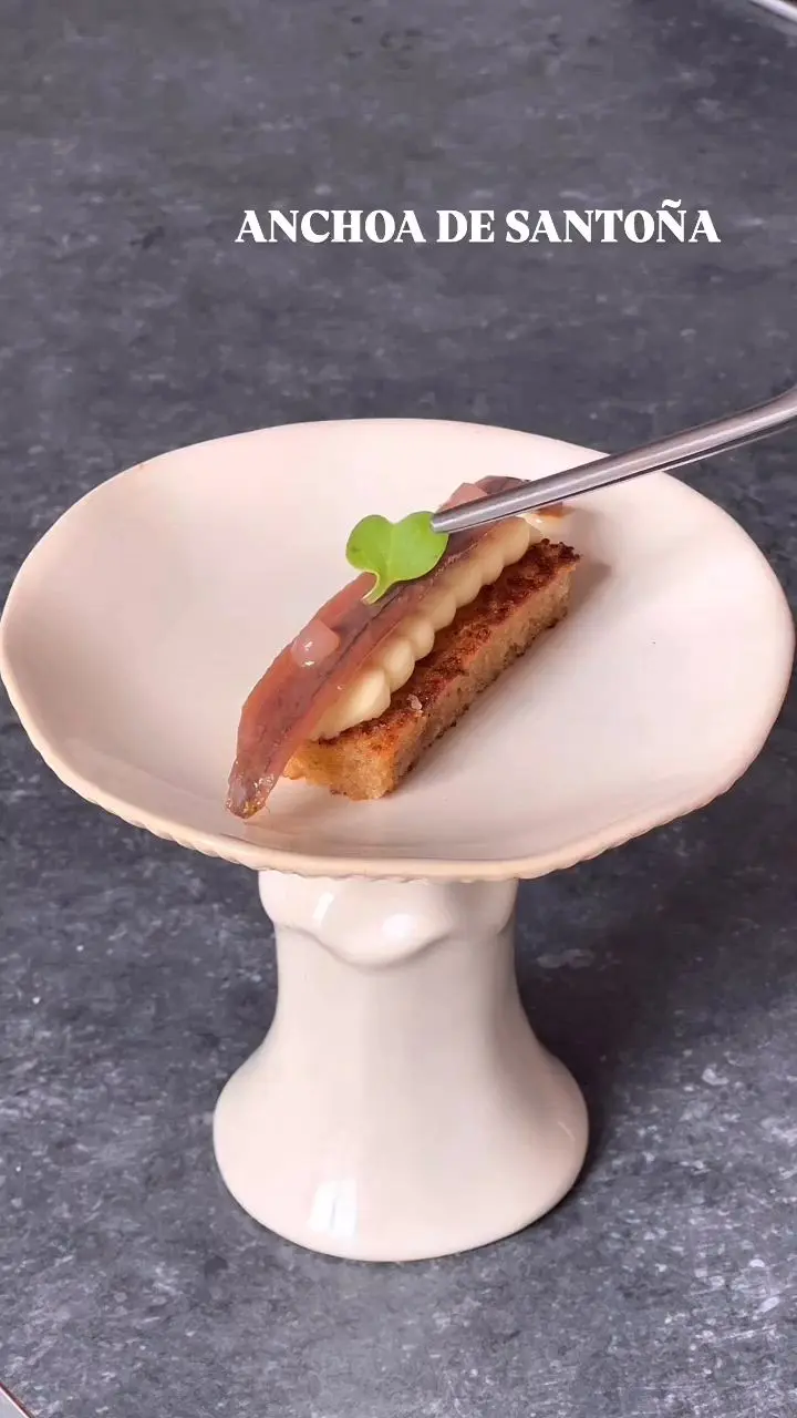 creation thumb for Smoked Butter Sobao with Santoña Anchovy