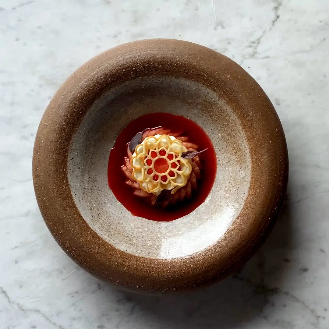 creation thumb for Strawberry - Rhubarb Panna Cotta