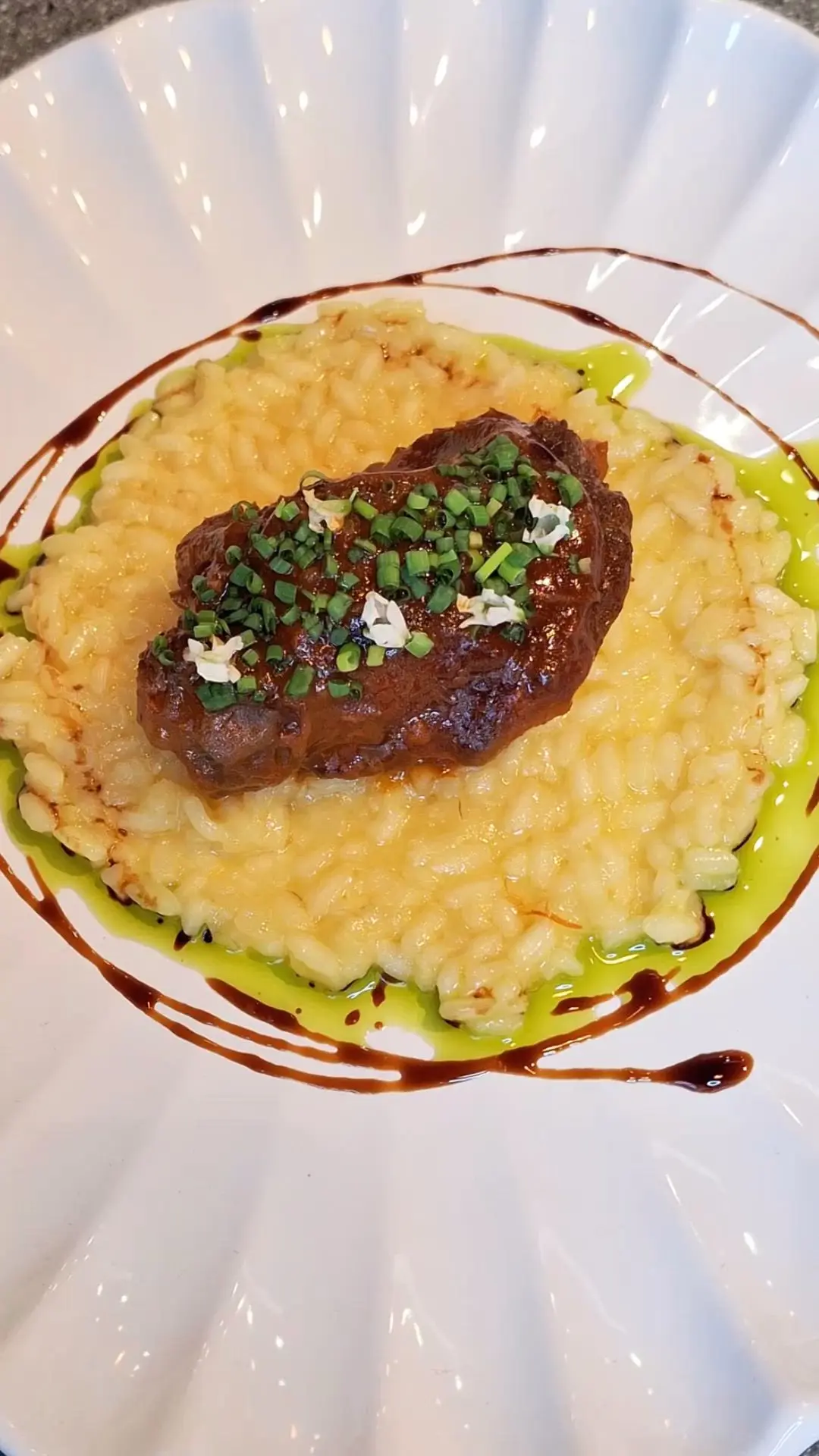 creation thumb for  Braised Veal Cheek & Saffron Risotto