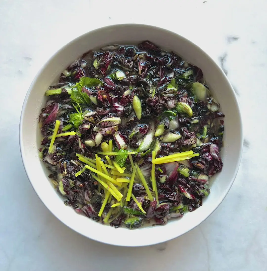creation thumb for Radicchio sott'aceto, anice, peperoncino & zenzero