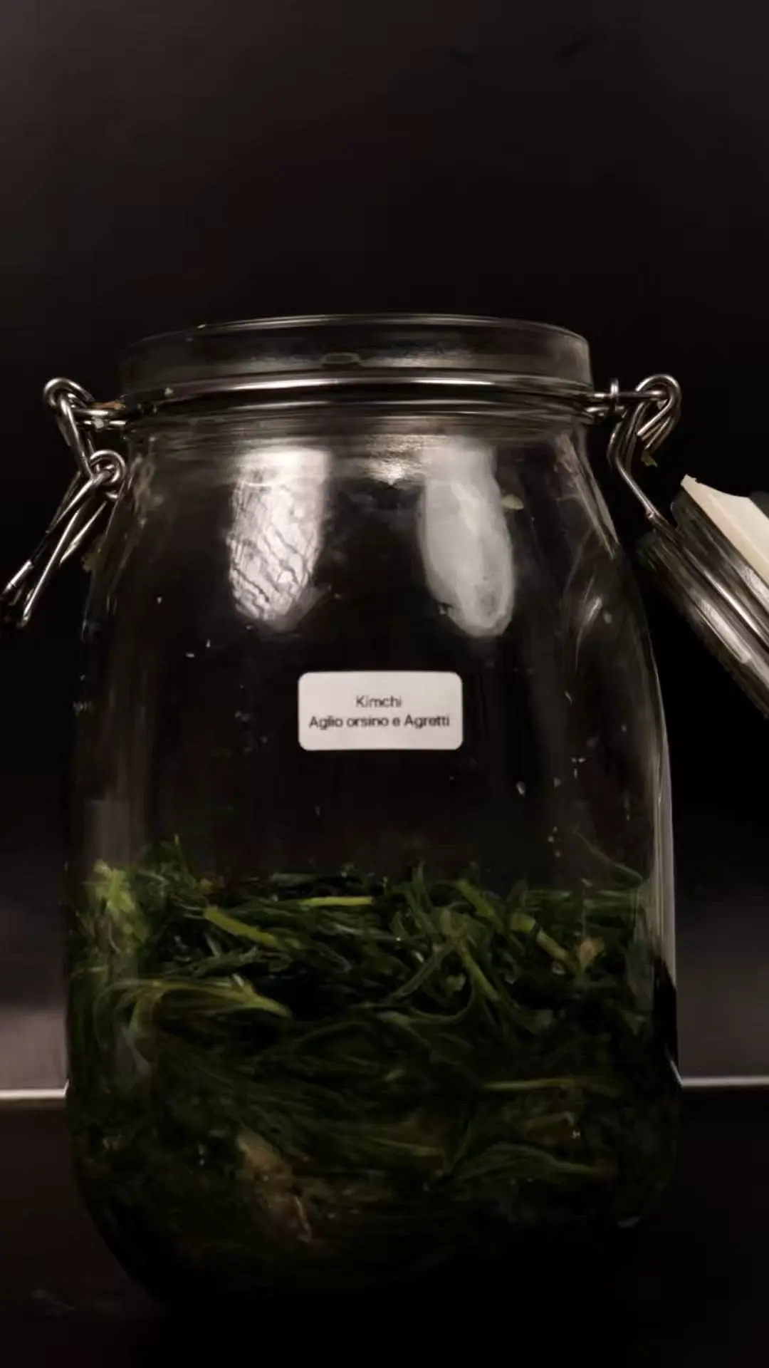 creation thumb for Agretti and Wild Garlic Kimchi