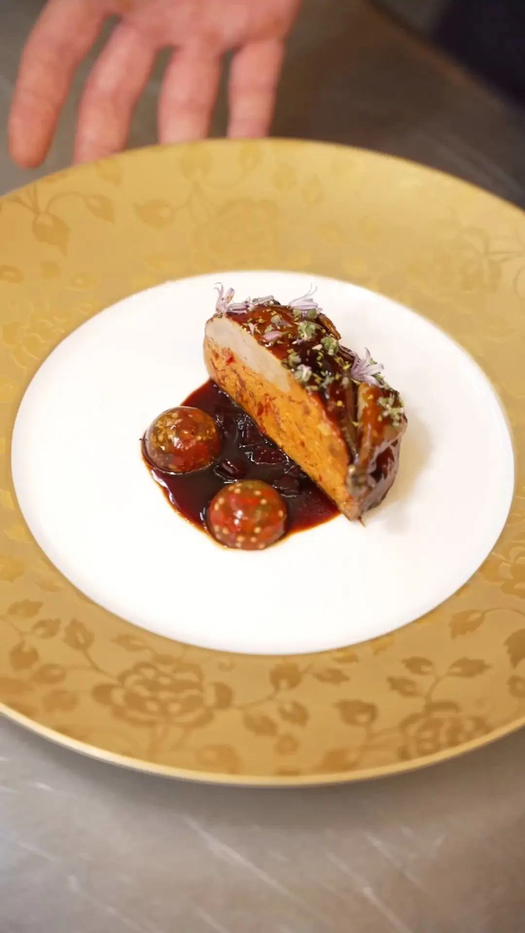 creation thumb for Quail with Cherry Kosho & Pepper Aspic