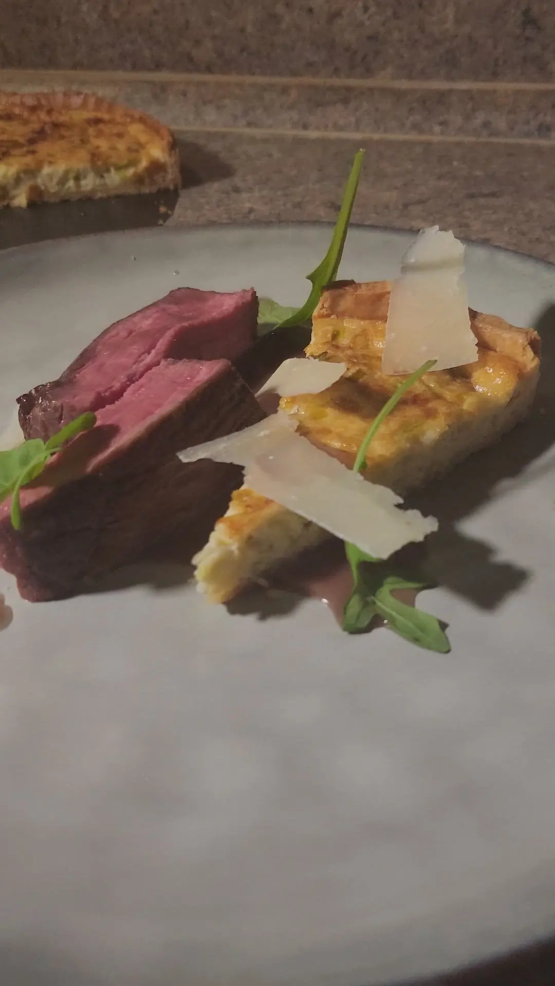 creation thumb for Leek Quiche & Sous-Vide Steak