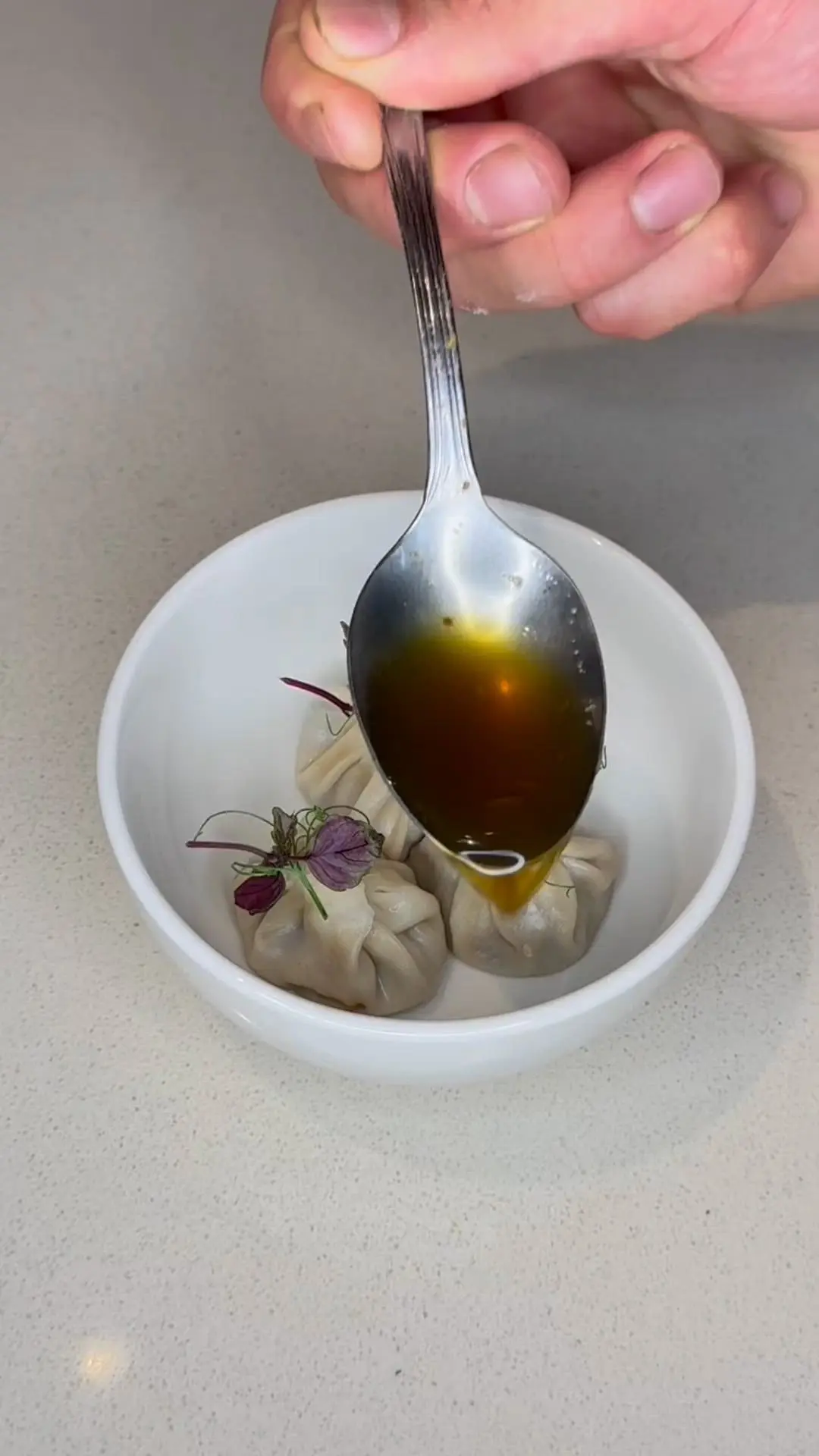 creation thumb for Dim Sum mit Langustinenbrühe
