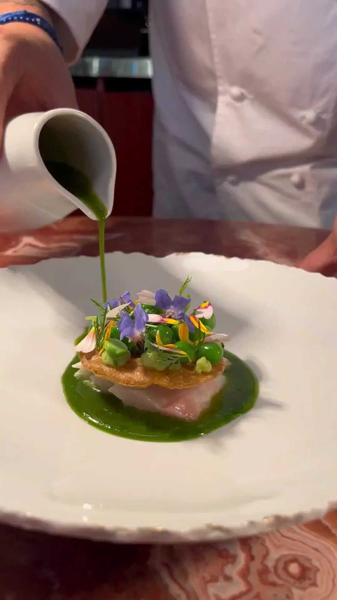 creation thumb for Dorade Ceviche with Aguachile and Peas