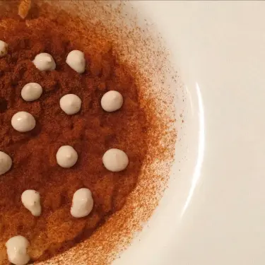 creation thumb for Jerusalem artichoke and vanilla risotto, tomato and marrow 