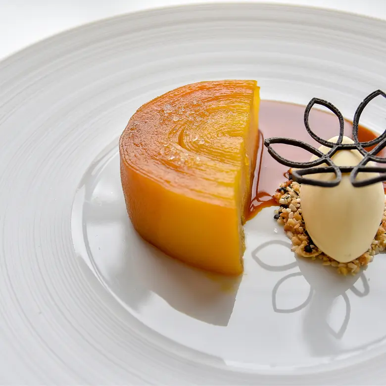 creation thumb for Pear mille feuille with saffron and white chocolate