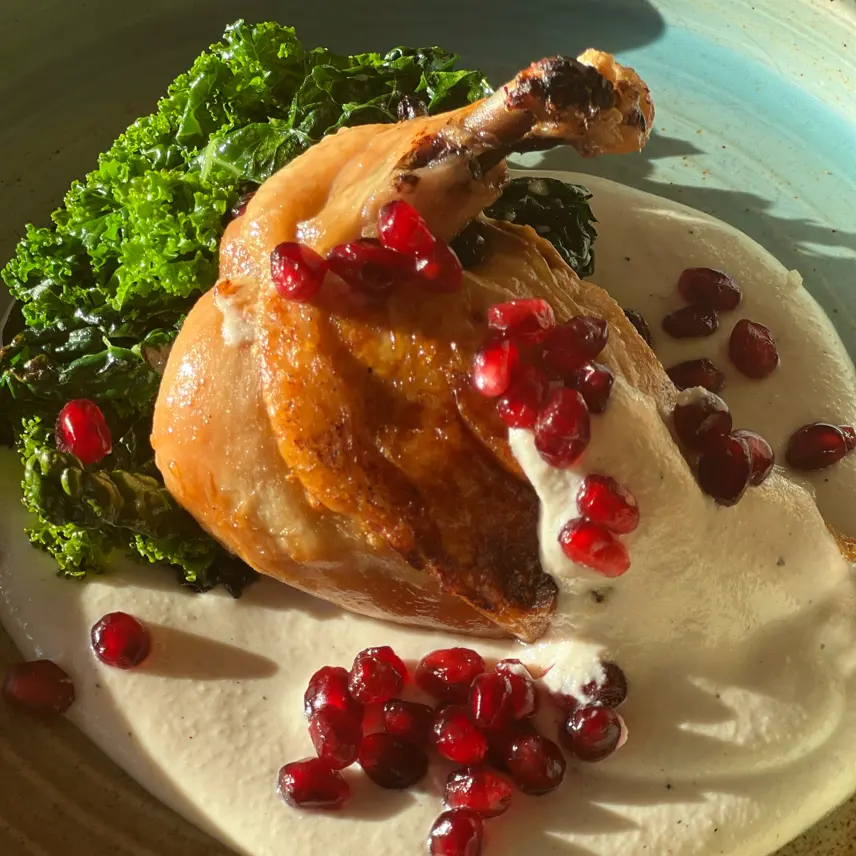 creation thumb for Pollo confit en nogada