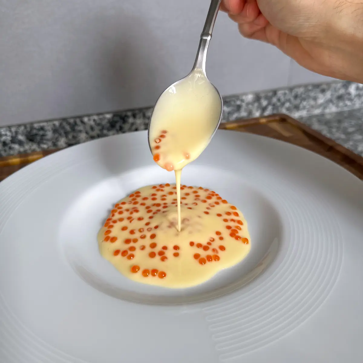 creation thumb for Smoked Beurre Blanc with Trout Roe