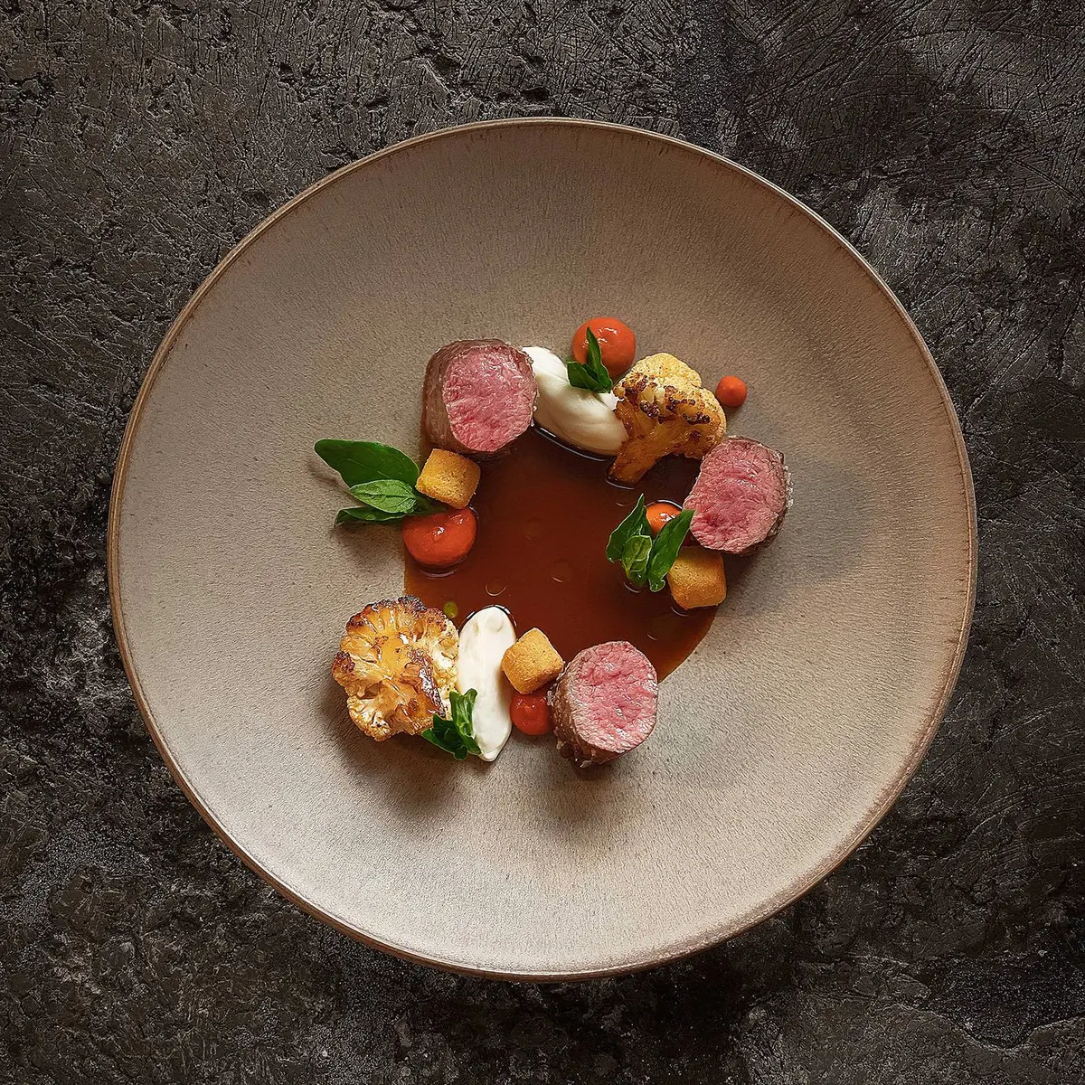 creation thumb for Lamb, cauliflower, sweet red pepper