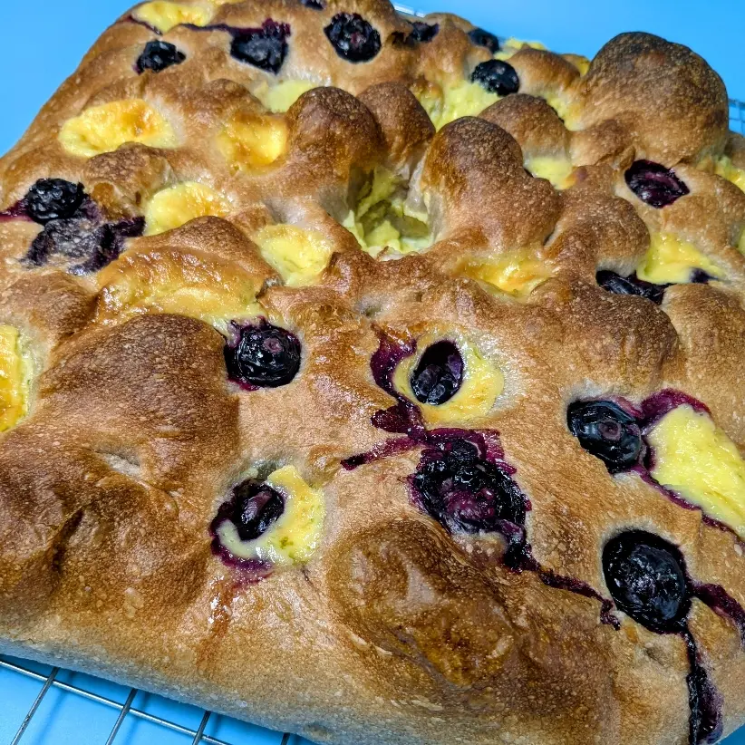 creation thumb for Heidelbeer- und Mascarpone-Focaccia