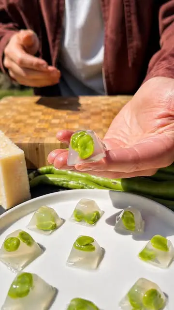 creation thumb for Pecorino and Broad Bean Jelly
