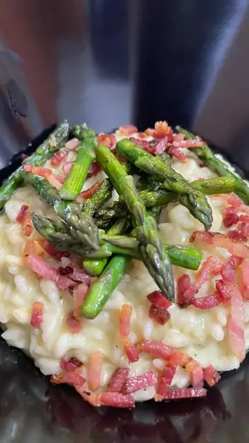 creation thumb for Risotto mit Spargel und knusprigem Pancetta