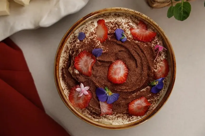 creation thumb for oatmeal porridge with tiramisu cream