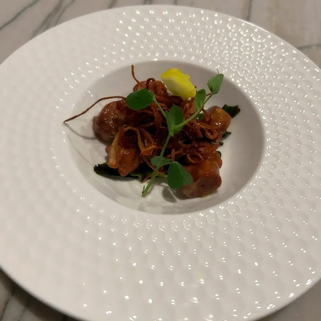 creation thumb for Gnocchi di Platano con Salsa di Pollo Speziata