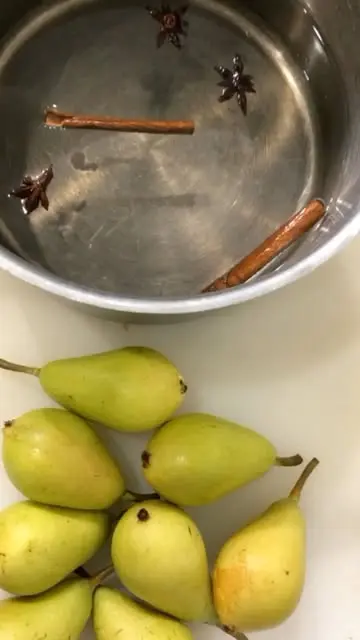 creation thumb for Pear with Red Wine
