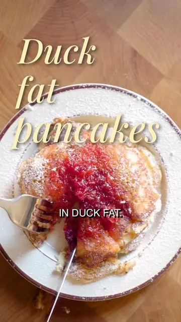 creation thumb for Duck Fat Pancakes, with Blood Orange Caramel