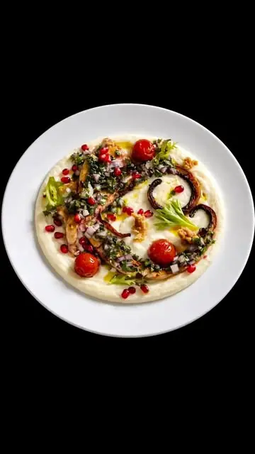creation thumb for Tentacoli di Calamaro,purée topinambour,Salsa Chimichurri
