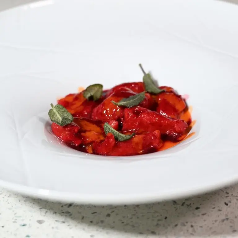 creation thumb for Pumpkin gnocchi, beetroot & carrots 🎃