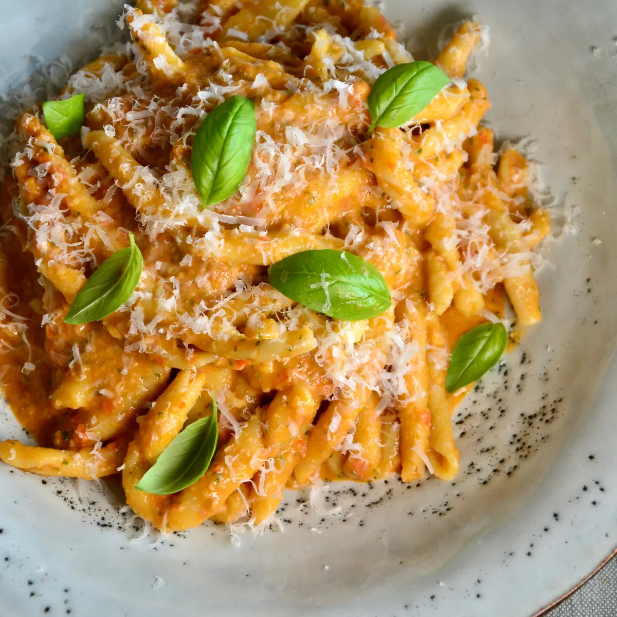 Fusilli with Pesto Trapanese