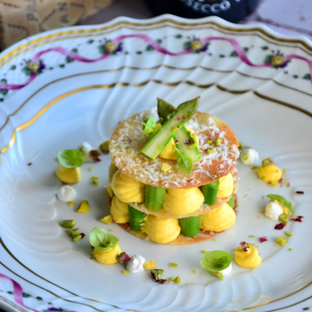 creation thumb for Asparagus savoury Millefeuille