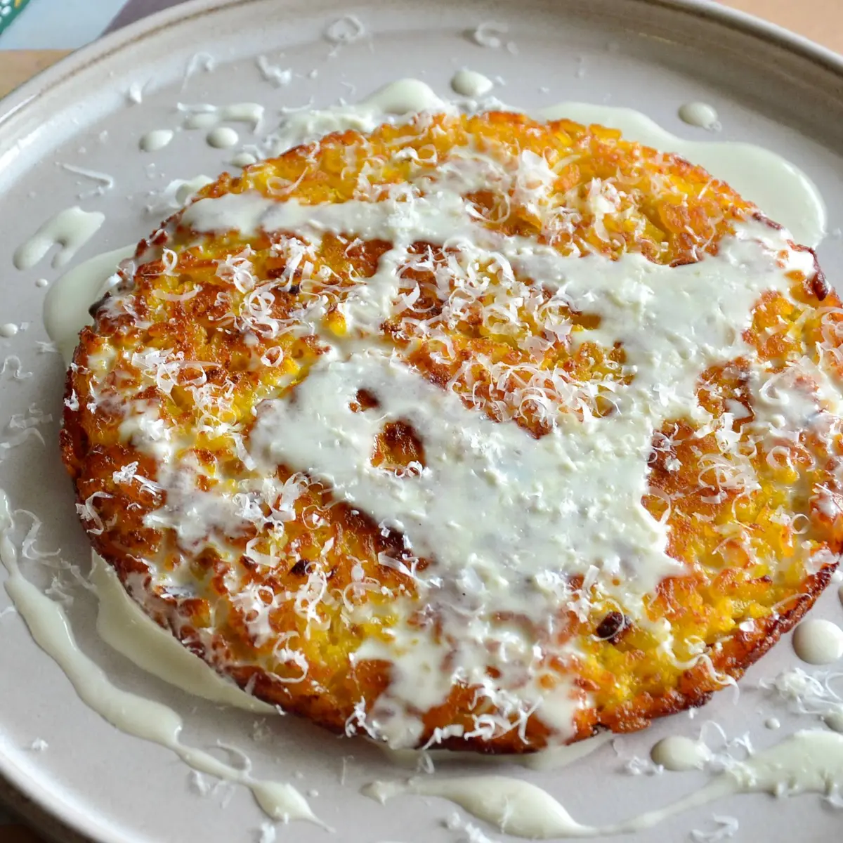 creation thumb for 'Riso al salto' - Saffron roasted risotto
