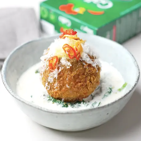 creation thumb for Cime di Rapa Arancini with Smoked Scamorza