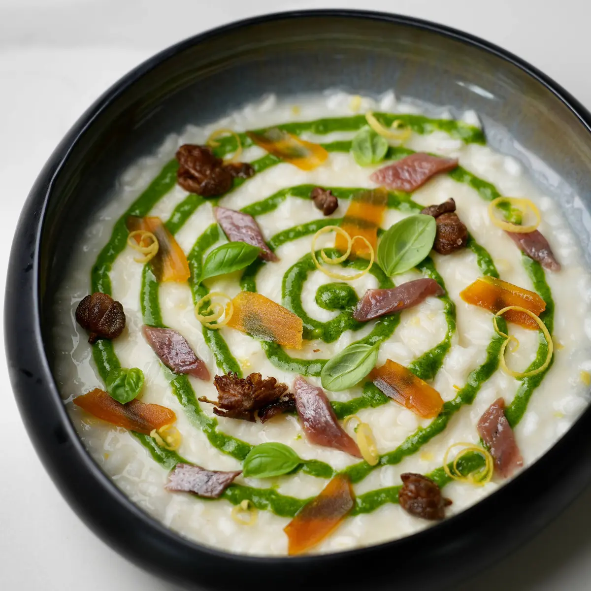 creation thumb for Lemon risotto with bottarga, anchovies, capers and basil