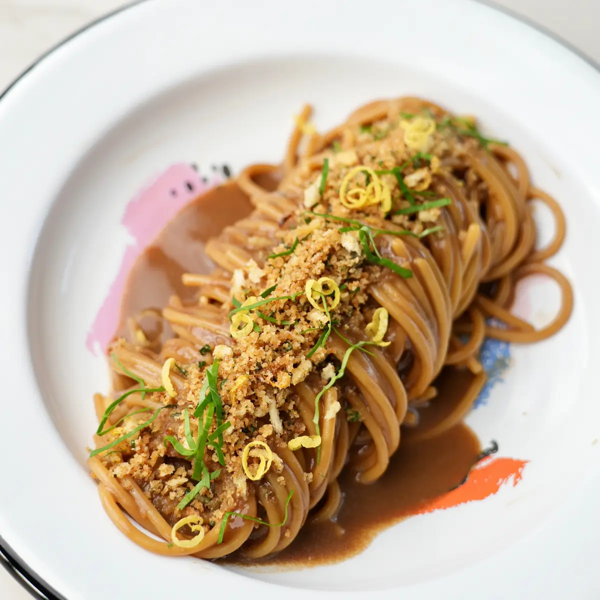 creation thumb for Black Garlic Spaghetti