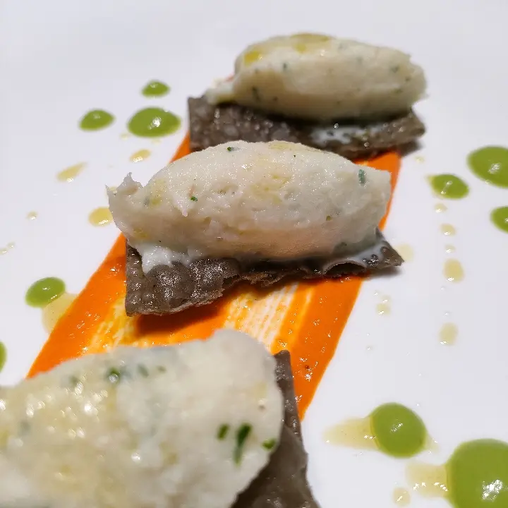 creation thumb for Creamed Baccalà with peppers sauce. 