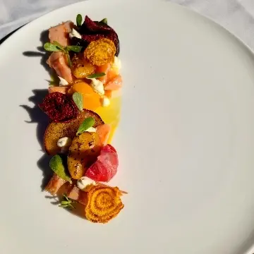 creation thumb for Artic Char, Beets, stonefruit