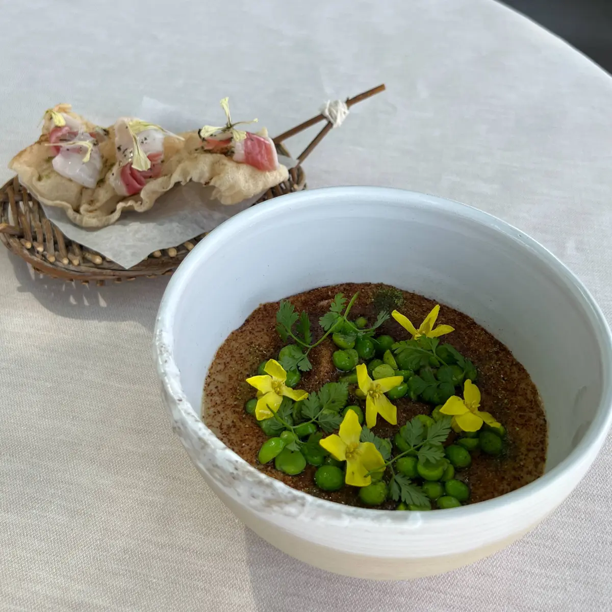 creation thumb for Calamaretti, Lardo, Peas