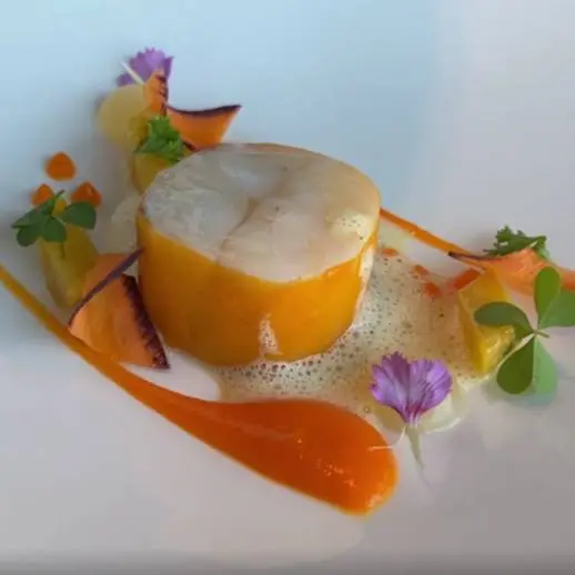 creation thumb for Nasello del Mediterraneo, Carote, Gel di Bergamotto di Calabria e Curry