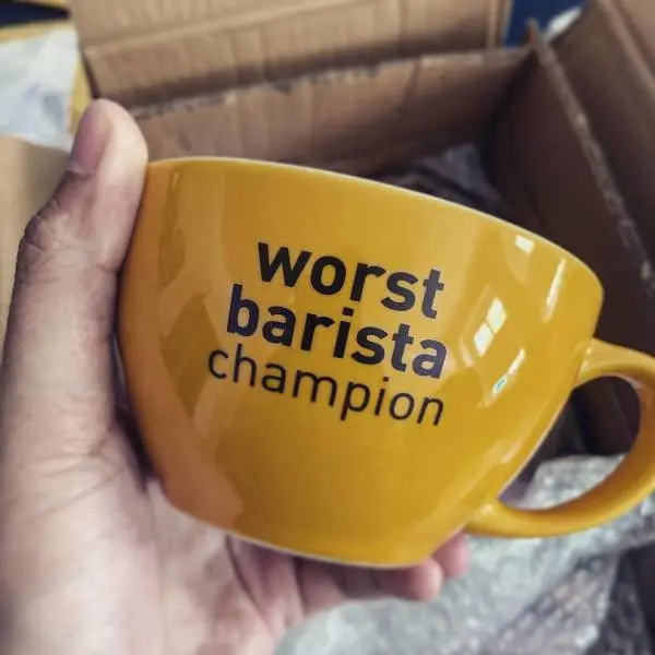 creation thumb for Personalized "World Barista Champion" cup