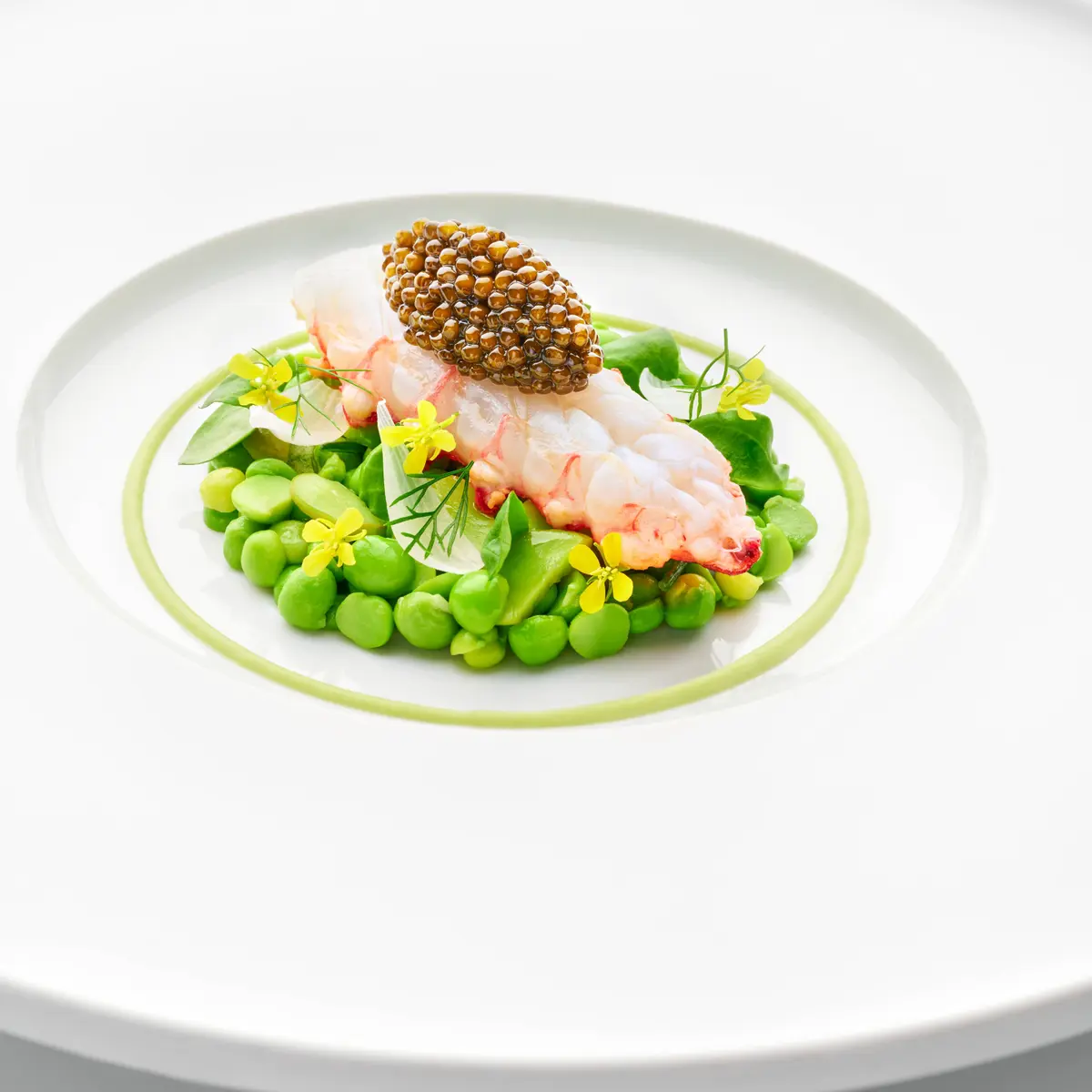 creation thumb for BBQ Langoustine with Sweet Peas