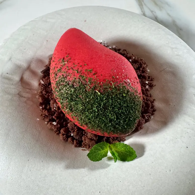 creation thumb for Mango, yoghurt Passionfruit, white chocolate 